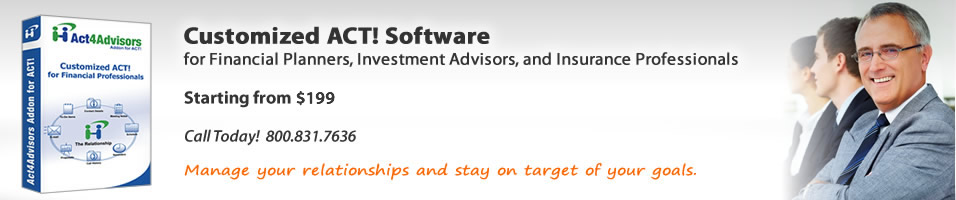 Act4Advisors CRM software for Financial